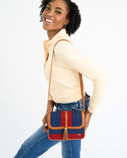 Tola Maiden Shoulder Bag - Red & Blue