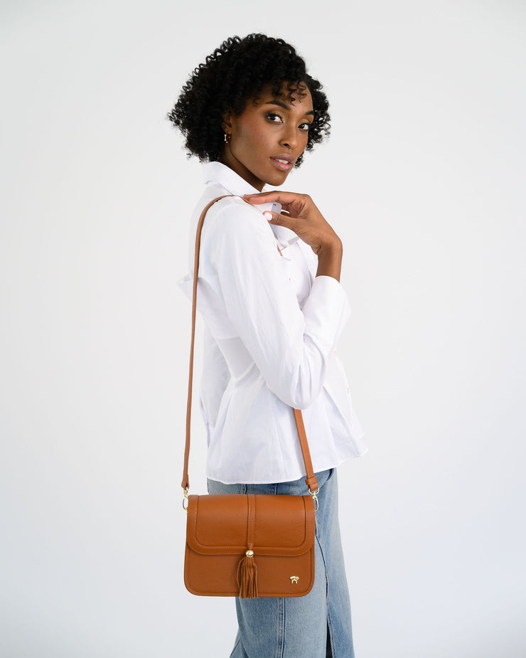 Tola Classic Shoulder Bag - Brown