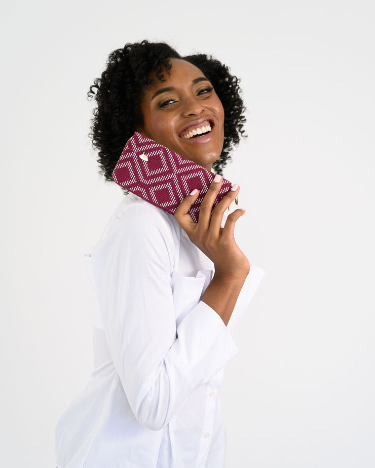 Adunni Wallet - Burgundy