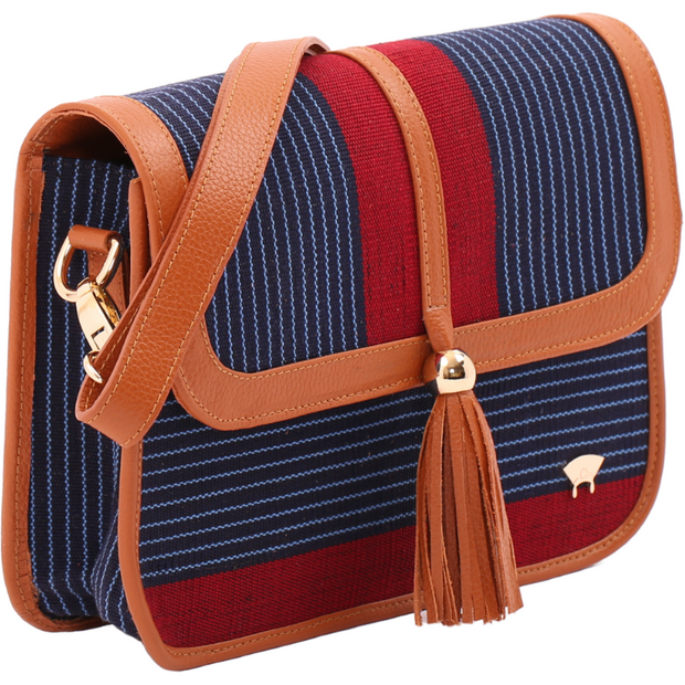 Tola Maiden Shoulder Bag - Red & Blue